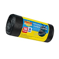 Мешки для мусора 240 л, черные, в рулоне 10 шт., ПНД 40 мкм, 1250х1000 мм, Крепак, 4607075710153 в Северодвинске Мешки для мусора 240 л, черные, в рулоне 10 шт., ПНД 40 мкм, 1250х1000 мм, Крепак, 4607075710153 в Северодвинске