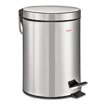 Ведро-контейнер для мусора (урна) с педалью LAIMA Classic, 12 л, зеркальное, нержавеющая сталь, со съемным внутренним ведром в Северодвинске