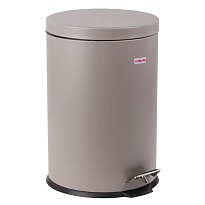 Ведро-контейнер для мусора (урна) с педалью LAIMA Classic, 20 л, серое, матовое, металл, со съемным внутренним ведром в Северодвинске
