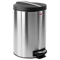Ведро-контейнер для мусора (урна) с педалью LAIMA Modern, 12 л, матовое, нержавеющая сталь, со съемным внутренним ведром в Северодвинске