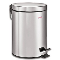 Ведро-контейнер для мусора (урна) с педалью LAIMA Classic, 5 л, зеркальное, нержавеющая сталь, со съемным внутренним ведром в Северодвинске