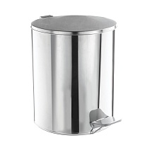 Ведро для мусора с педалью, усиленное, Титан, 15 л, нержавеющая сталь, хром в Северодвинске