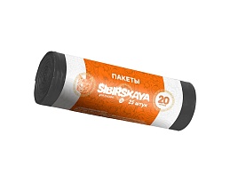 Мешки для мусора 20 л, черные, в рулоне 25 шт., ПНД, 6 мкм, 420х450 мм, SIBIRSKAYA, 101-001 S в Северодвинске