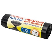 Мешки для мусора 160 л, черные, в рулоне 10 шт., ПВД, 30 мкм, 1200х900 мм, LAIMA ULTRA, 607694 в Северодвинске Мешки для мусора 160 л, черные, в рулоне 10 шт., ПВД, 30 мкм, 1200х900 мм, LAIMA ULTRA, 607694 в Северодвинске