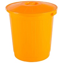 Мусорный бак с крышкой 80 л желтый 80 желтый в Северодвинске