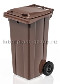 Мусорный контейнер 120 л коричневый
