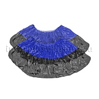 Бахилы сине-черные 1000 шт (500 пар), 54 мкм, двойная подошва, с одной резинкой, Прочные+ в Северодвинске