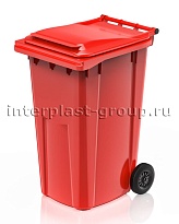 Контейнер для мусора 240 л красный облегченный 240 красный в Северодвинске
