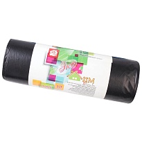 Мешки для мусора 220 л, черные, в рулоне 10 шт., ПВД, 29 мкм, 1100х830 мм, Концепция Быта ЭкоДом, 604924 в Северодвинске Мешки для мусора 220 л, черные, в рулоне 10 шт., ПВД, 29 мкм, 1100х830 мм, Концепция Быта ЭкоДом, 604924 в Северодвинске