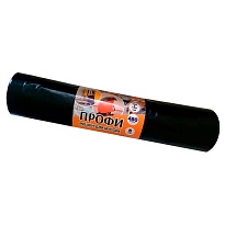 Мешки для мусора 480 л, черные, в рулоне 5 шт., ПВД, 65 мкм, 1700х1300 мм, Концепция Быта Профи, 603735 в Северодвинске