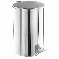 Ведро для мусора с педалью, усиленное, ТИТАН, 10 л, кольцо под мешок, нержавеющая сталь, хром в Северодвинске Ведро для мусора с педалью, усиленное, ТИТАН, 10 л, кольцо под мешок, нержавеющая сталь, хром в Северодвинске